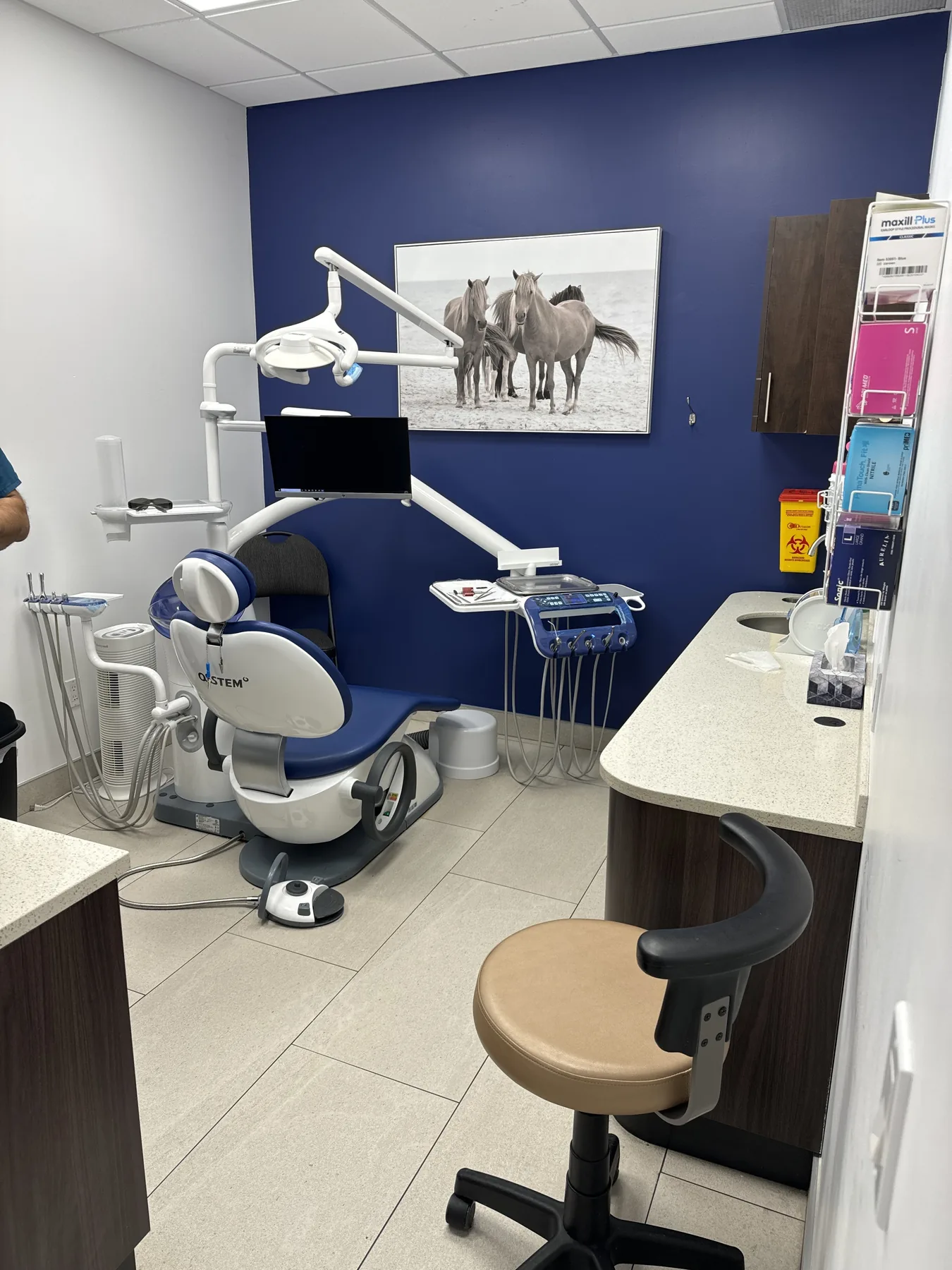 Patient consultation area at the Greenhill clinic