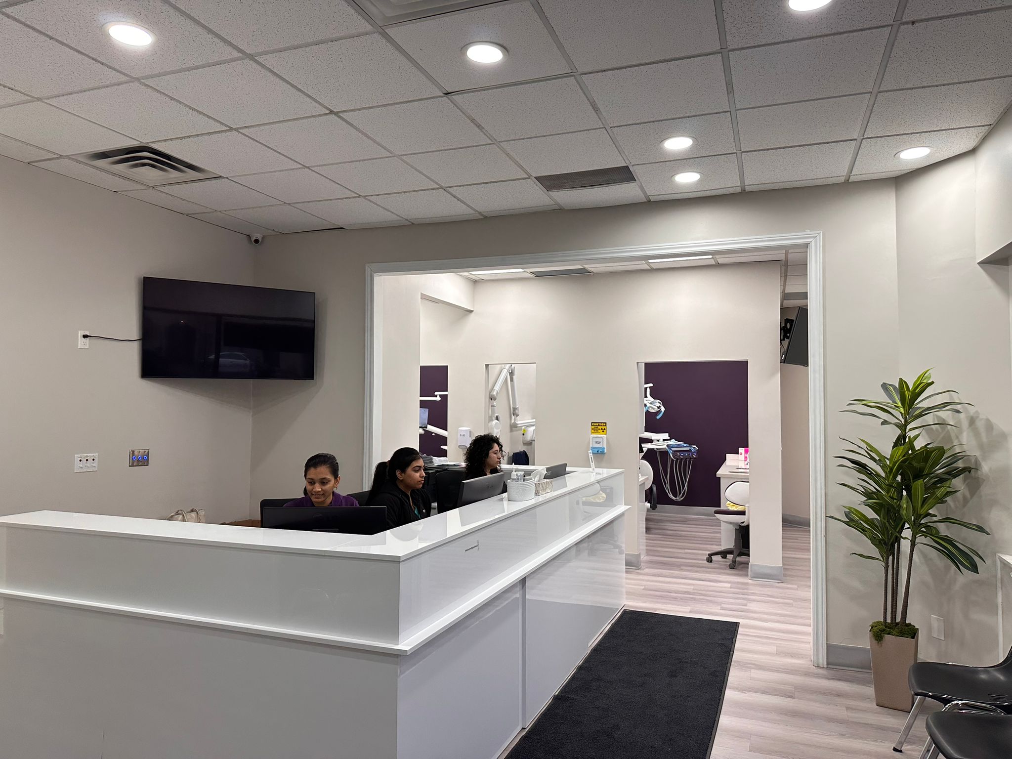 Treatment room interior in downtown Hamilton